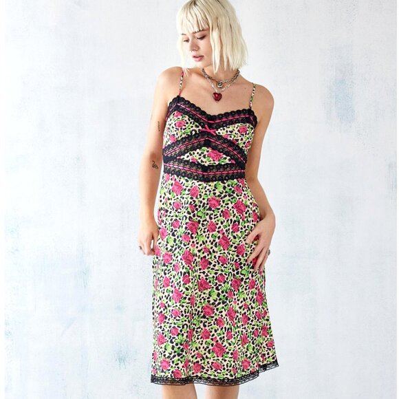 Betsey Johnson Hollywood Rose Midi Dress** US XXL - Picture 1 of 6